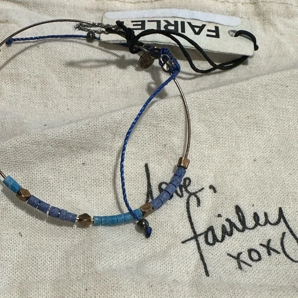 NWT Fairley Adjustable Beaded Bracelet reg $99 with pouch - Picture 1 of 8